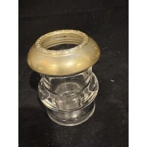 Antique Frank M Whiting STERLING & GLASS Urn TOOTHPICK HOLDER Old Patina 3.25" H